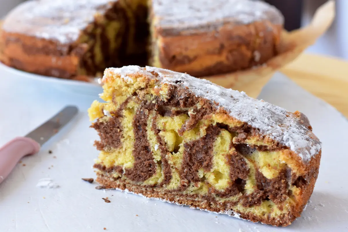 Step-by-step homemade Zebra Cake