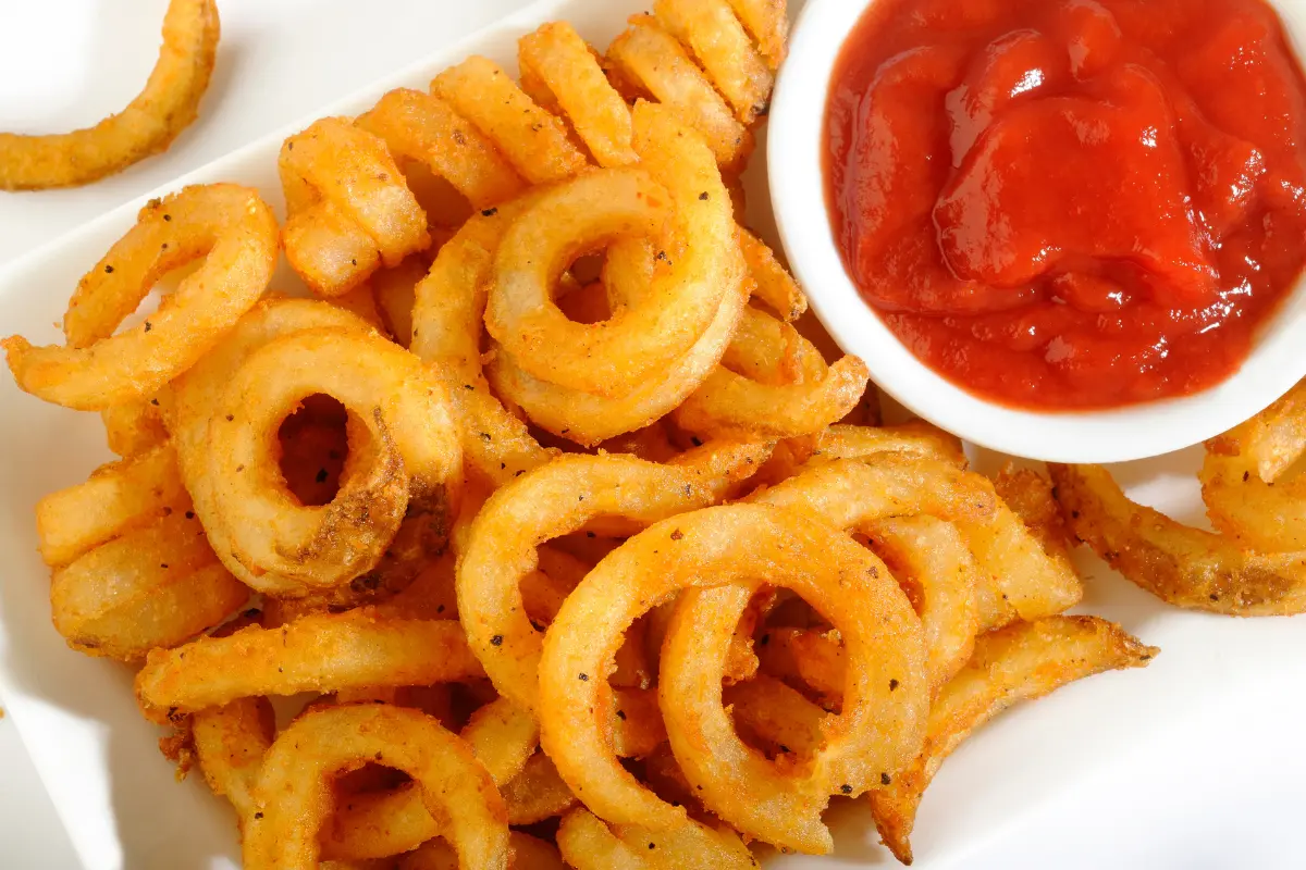 Air Fryer in Action with Fries