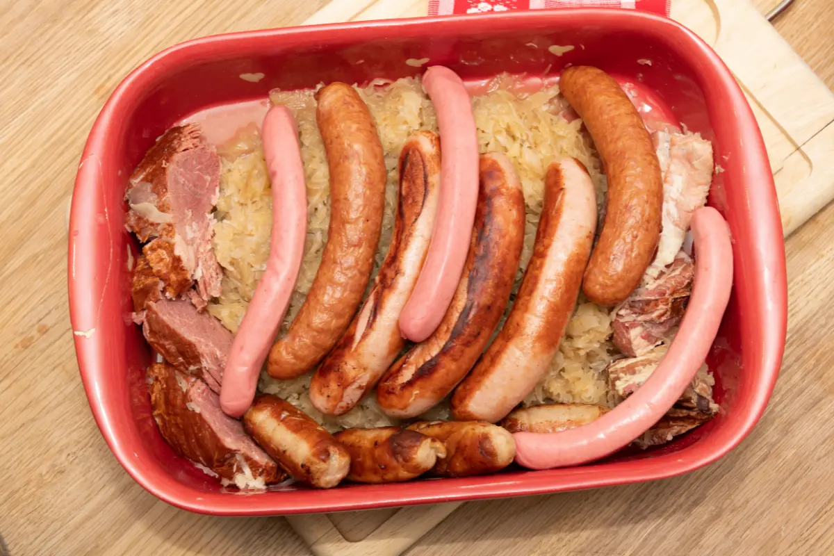 Traditional Eastern European kielbasa sausage