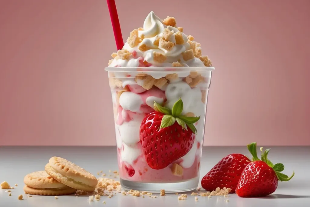 Delicious Strawberry Shortcake McFlurry from McDonald's