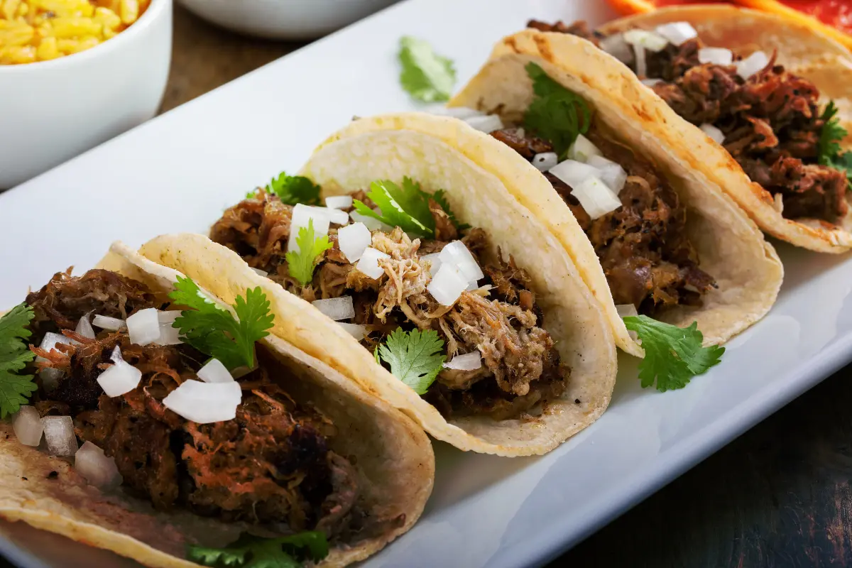 Cooking taco meat on a stovetop