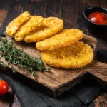 Delicious air-fried hash browns served for breakfast