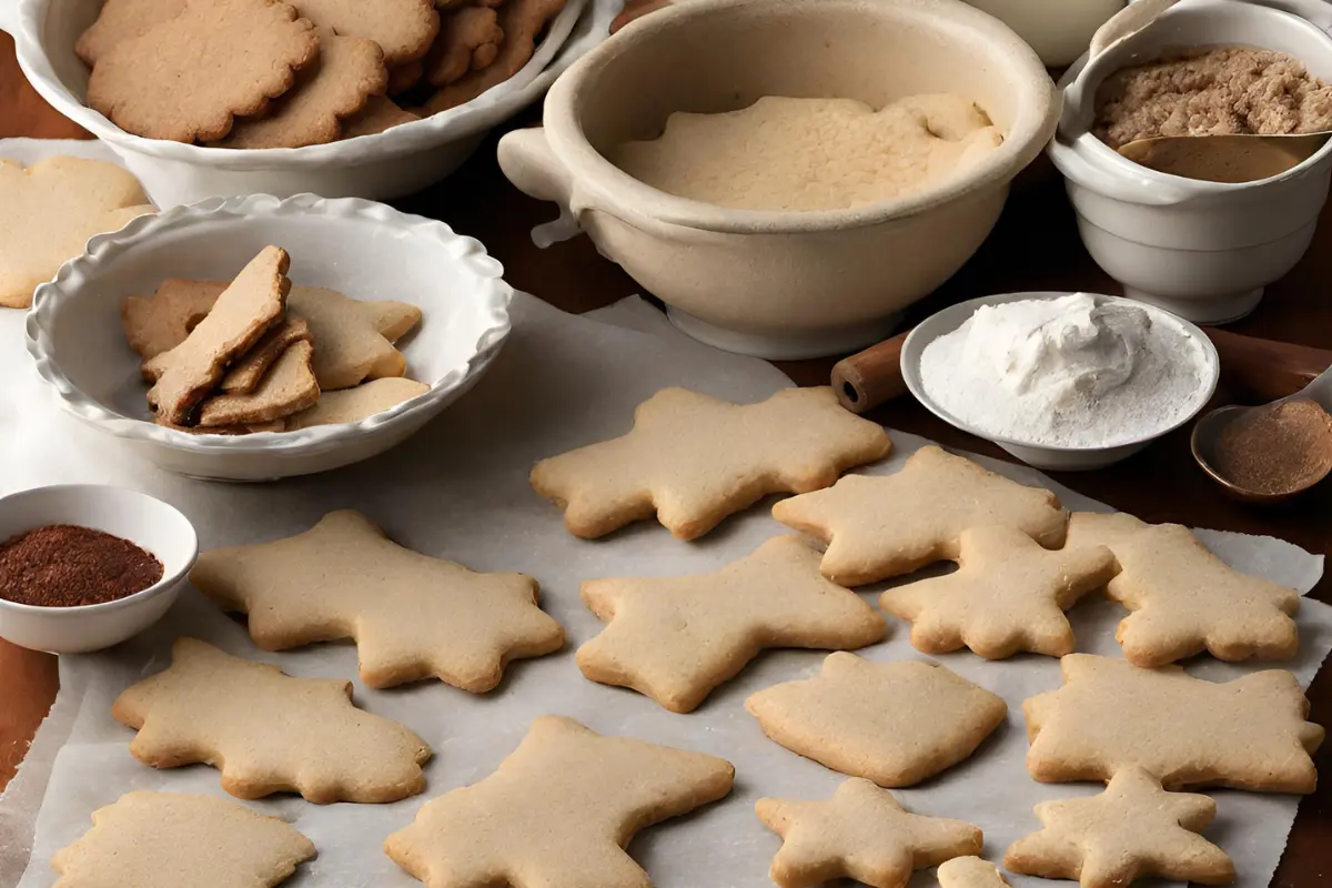 Preparing Biscochitos, traditional New Mexican cookies.